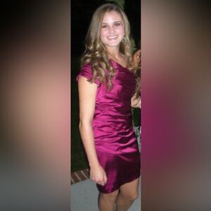 Elegant Magenta Dress